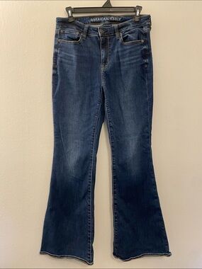 American Eagle Outfitters Dark Blue Flare Jeans